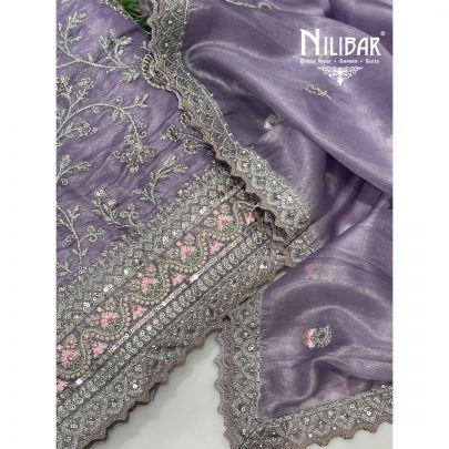 Lilac Tissue Unstitched Suit