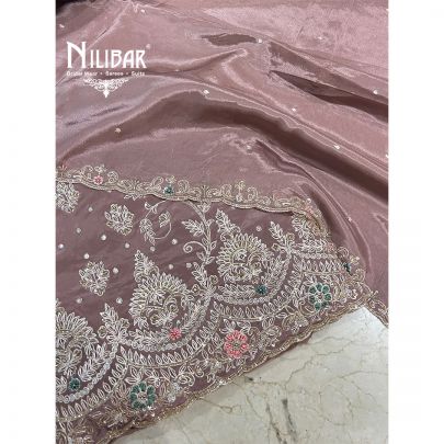 Mauve Crepe Unstitched Suit