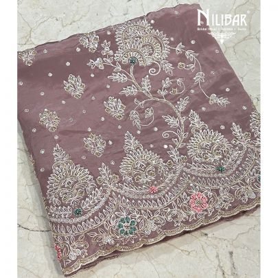 Mauve Crepe Unstitched Suit