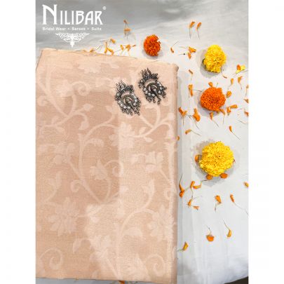 Cream Silk Saree