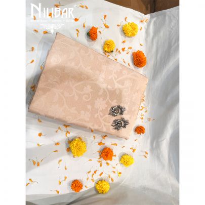 Cream Silk Saree