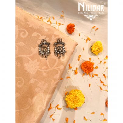 Cream Silk Saree