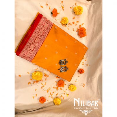 Mustard Silk Saree