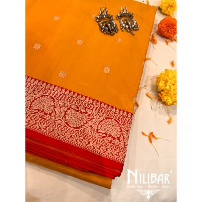 Mustard Silk Saree