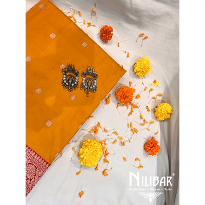 Mustard Silk Saree