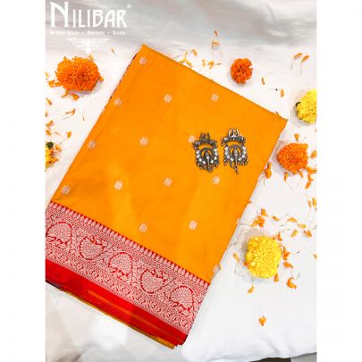 Mustard Silk Saree