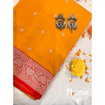 Mustard Silk Saree