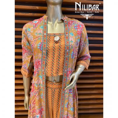 Honey Yellow Cotton Jacket Style Set