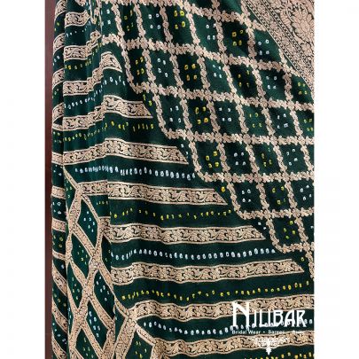 Green Chinon Banarasi Dupatta