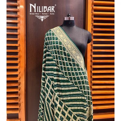 Green Chinon Banarasi Dupatta