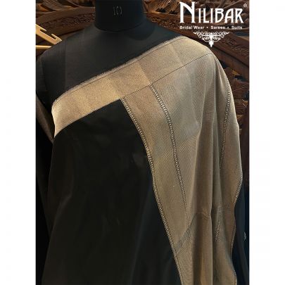 Black Silk Jamdani Saree