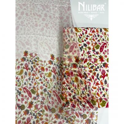 Cream Linen Unstitched Suit 