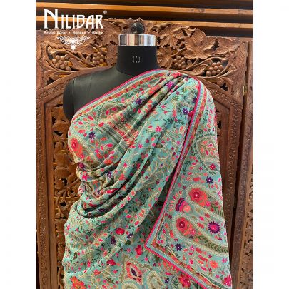 Sea Green Georgette Dupatta
