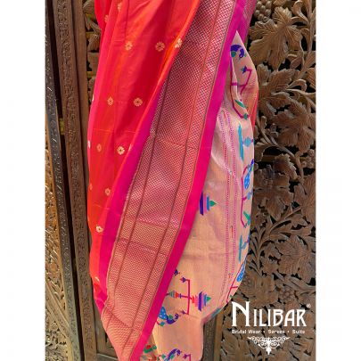 Pink Silk Dupatta