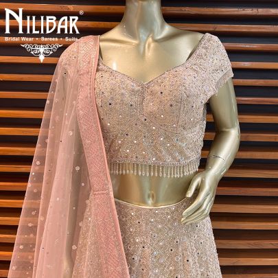 Baby Pink Georgette Lehenga