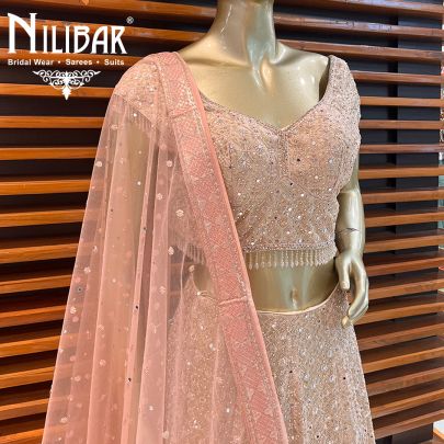 Baby Pink Georgette Lehenga