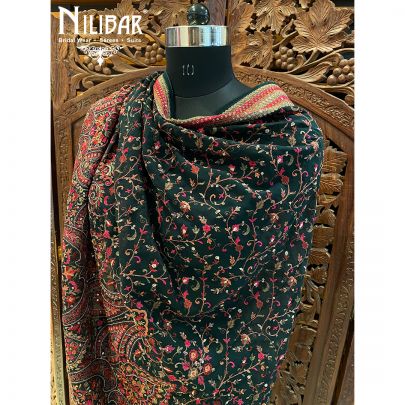 Bottle Green Georgette Dupatta