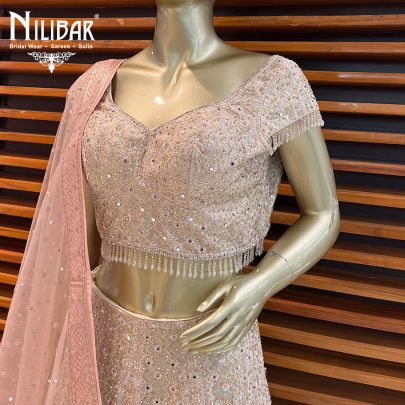 Baby Pink Georgette Lehenga