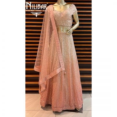 Baby Pink Georgette Lehenga
