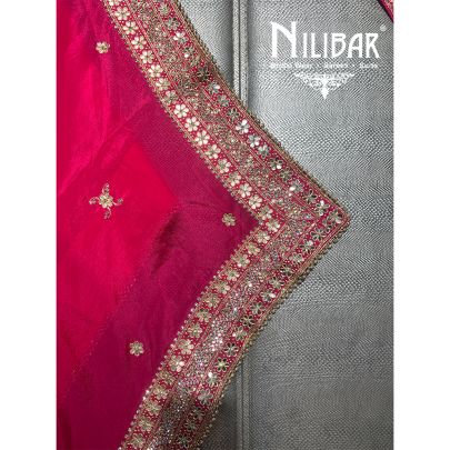 Hot Pink Crepe Unstitched suit