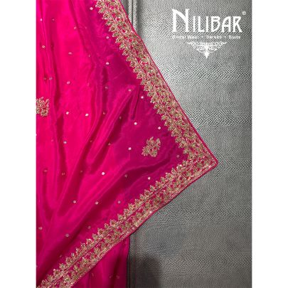 Magenta Silk Unstitched Suit