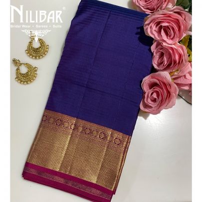 Royal Blue Kanjivaram Silk Saree