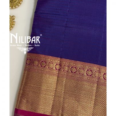 Royal Blue Kanjivaram Silk Saree