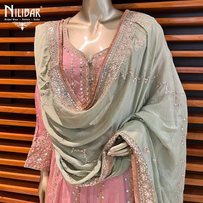 Pink Semi Silk Salwar Suit
