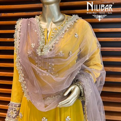 Mustard Semi Silk Salwar Suit