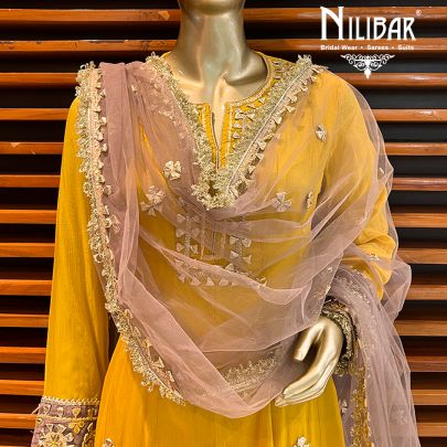 Mustard Semi Silk Salwar Suit