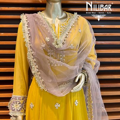 Mustard Semi Silk Salwar Suit