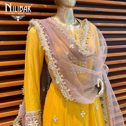 Mustard Semi Silk Salwar Suit