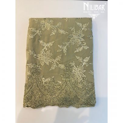 Mehendi Green Georgette Unstitched Suit 