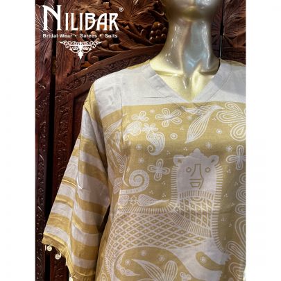 Fawn Muslim Cotton Co-ord Set