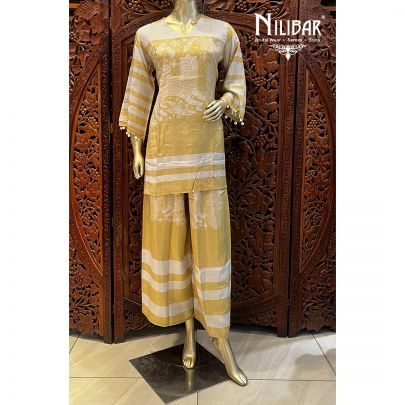 Fawn Muslim Cotton Co-ord Set