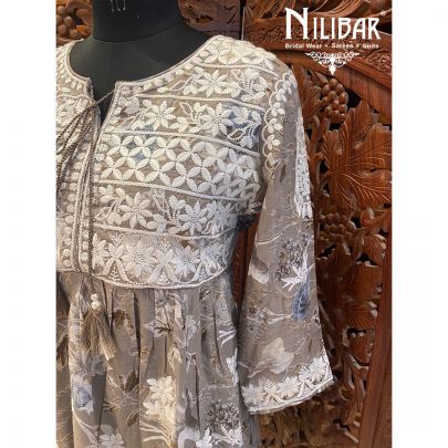 Tapestry Brown Cotton Dress