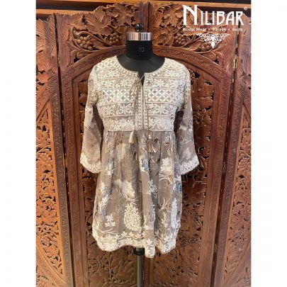 Tapestry Brown Cotton Dress