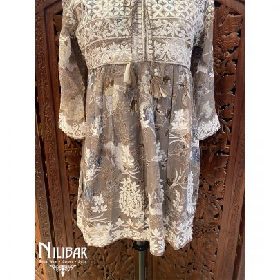 Tapestry Brown Cotton Dress