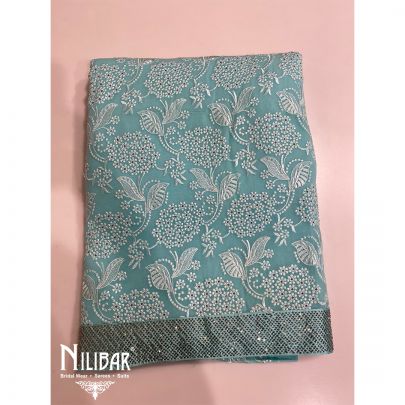 Sky Blue Georgette Unstitched Suit