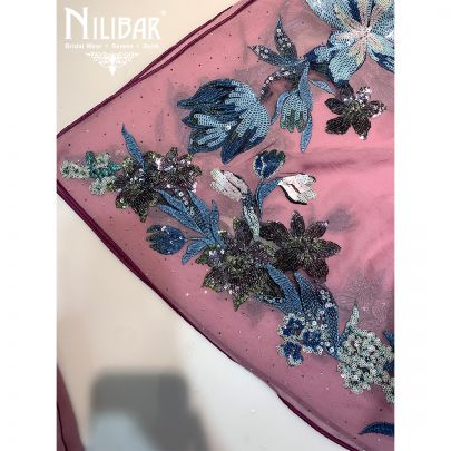 Thristle Purple Crepe Unstitched Suit
