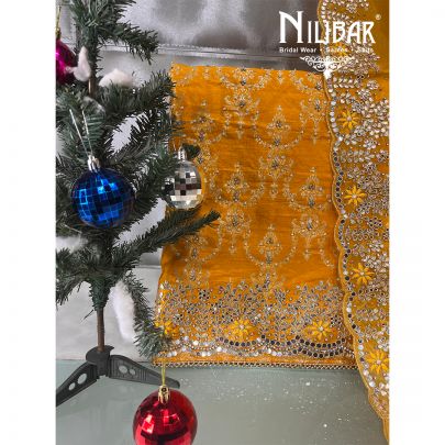 Cyber Yellow Crepe Unstitched Suit