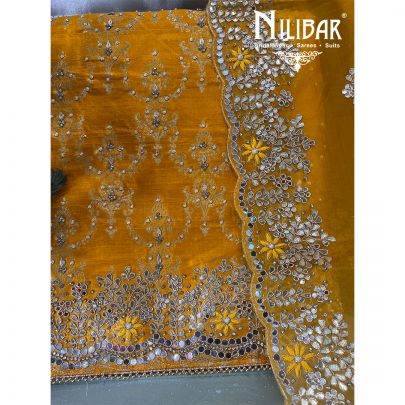 Cyber Yellow Crepe Unstitched Suit