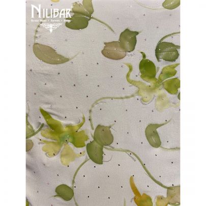 Light Green Georgette Unstitched Suit