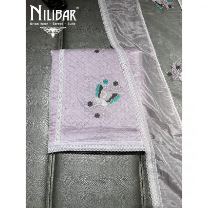 Lavender Cotton Unstitched Suit