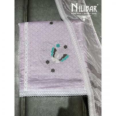 Lavender Cotton Unstitched Suit