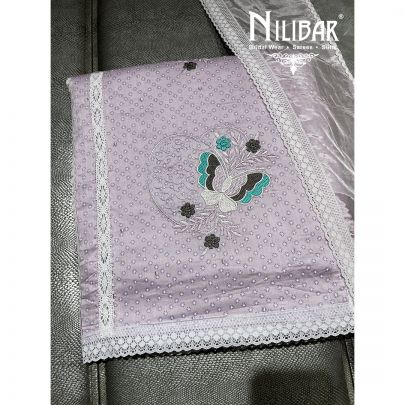 Lavender Cotton Unstitched Suit