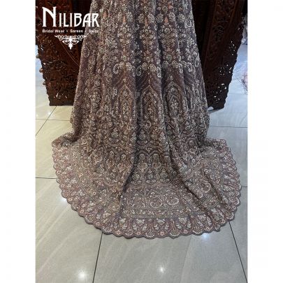 Rouge Organza Reception Lehenga