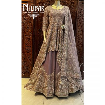 Rouge Organza Reception Lehenga