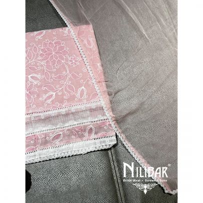 Baby Pink Cotton Unstitched's Suit