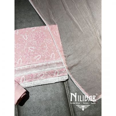 Baby Pink Cotton Unstitched's Suit